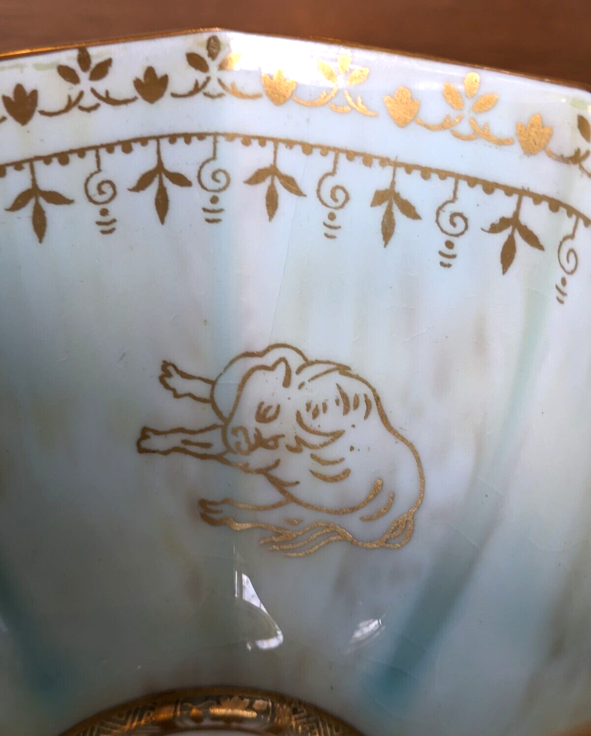 Wedgwood Oriental Fairyland Lustre Octagonal Bowl Daisy Makeig Jones Antique