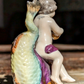 Rare 18th Century Chelsea Porcelain Dolphin Cherub Georgian Scent Perfume Bottle