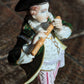 Antique German Porcelain Flute Player Antique Carl Thieme Dresden Meissen 6"