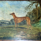 Rare Richard Whitford Victorian Prized Greyhound English Oil Painting 19th Cent