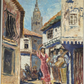 Original Vintage Danish Oil Painting Vagn Gabriel Spanish Dancer Impressionistic