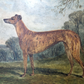 Rare Richard Whitford Victorian Prized Greyhound English Oil Painting 19th Cent