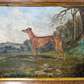 Rare Richard Whitford Victorian Prized Greyhound English Oil Painting 19th Cent