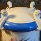 French 19th Century Hand painted Antique Porcelain Cooler Jardiniere Cache Pot