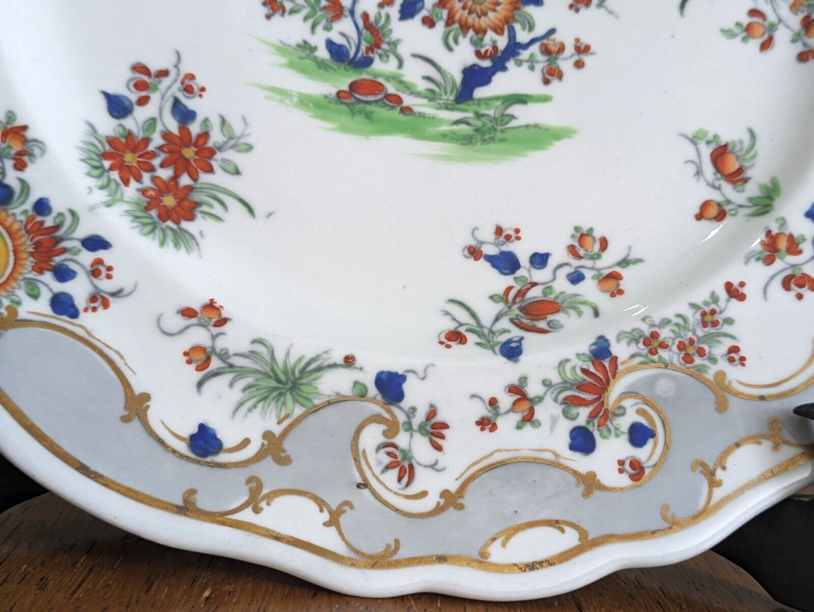 Early 19th Century Chamberlain Worcester English Porcelain Ceramic Plate Antique