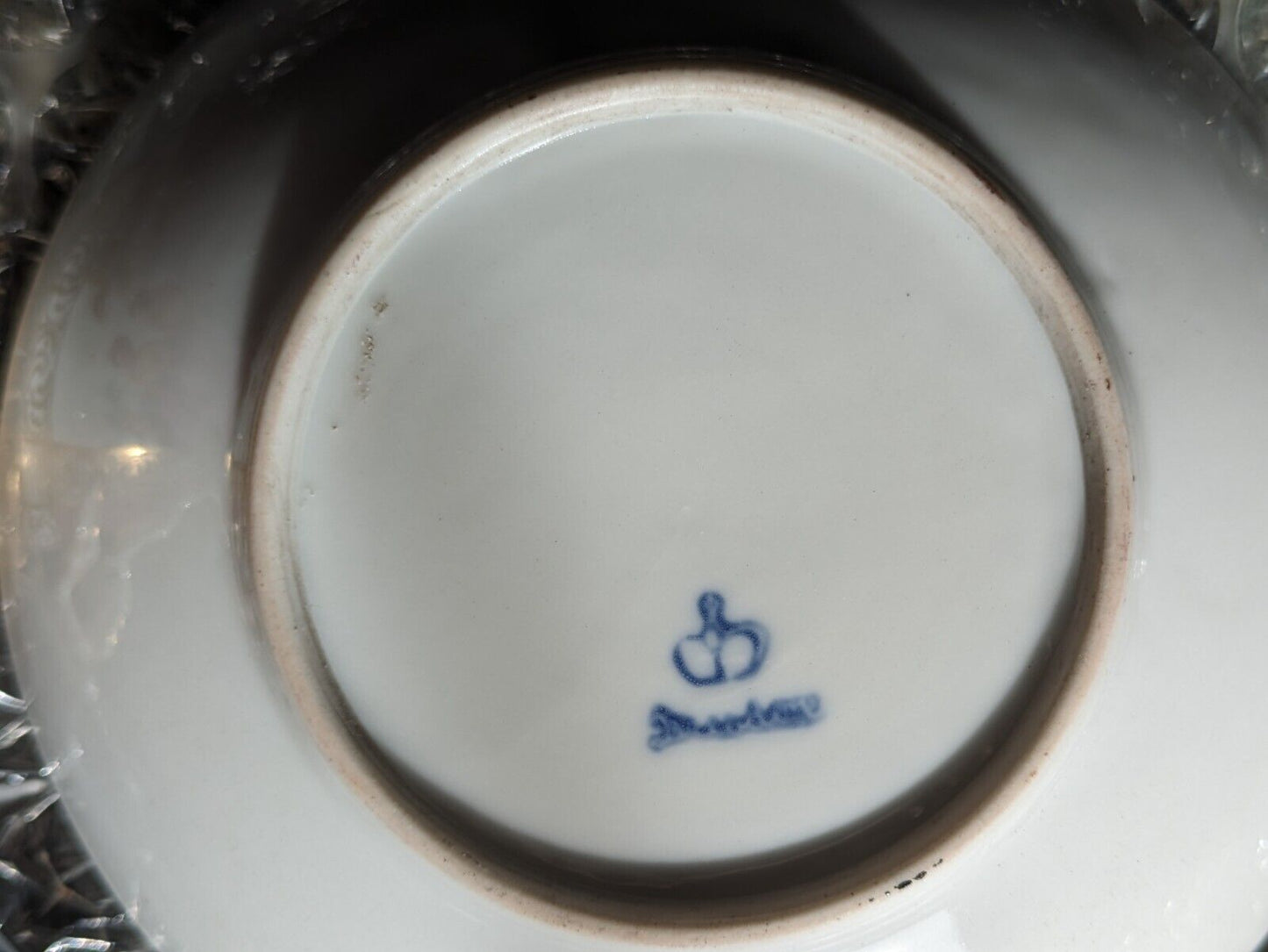 19th Century German Dresden Porcelain Paw Feet Serpent Handle Tea Cup & Saucer