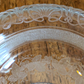 Victorian 19th Century Cut & Etched Glass Comport Tazza Pedestal Bowl Antique