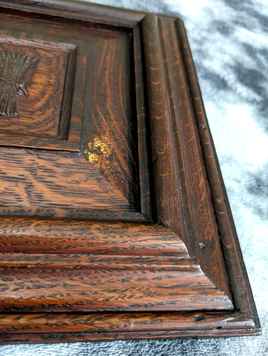 18th Century Carved Oak Panel Eagle St Andrews Church Penrith Georgian Antique