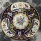 Early 19th Century Antique English Coalport Lobed Porcelain Plate Scottish Crest
