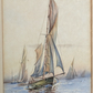 19th 20th Century Nautical Martime Sailing Ships Watercolour Painting Art Signed