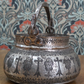 18th Century Ottoman Greek Engraved Fish Christian Tinned Copper Cauldron Pot