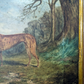 Rare Richard Whitford Victorian Prized Greyhound English Oil Painting 19th Cent