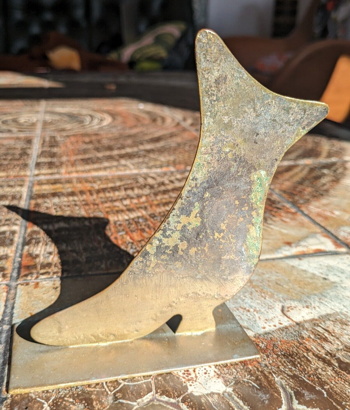 Antique Brass WW1 Trench Art or Victorian Mantle Boots Shoes Ornaments