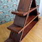 Scandinavian 19th Century Carved Danish Amager Triangular Shelf Folk Art Antique