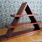 Scandinavian 19th Century Carved Danish Amager Triangular Shelf Folk Art Antique