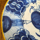 18th Century Dutch Delft De Blompot Peacock Plate Antique FaienceEarthenware A/F