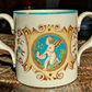 19th Century Victorian Classical Cherub Cupid Ceramic Pottery Antique Loving Cup