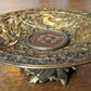 Antique Gilt Brass Mythological Classical Tazza Dish Compote Plate Coalbrookdale