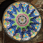 Persian 1900s Minakari Enamel on Copper Qajar Dynasty Antique Plate Dish