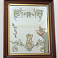 Rare 19th Century French Rococo Reverse Decoupage Mirror Cherub Faun Antique