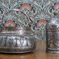 18th Century Islamic Ottoman Engraved Tinned Copper Canister Container Antique