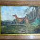 Rare Richard Whitford Victorian Prized Greyhound English Oil Painting 19th Cent