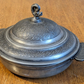18th 19th Century French Hallmarked Pewter Porringer Bowl 2 Handles Dish Antique