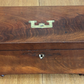 Large 19th Century Mahogany Document Work Stationery Jewellery Box Victorian