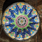 Persian 1900s Minakari Enamel on Copper Qajar Dynasty Antique Plate Dish