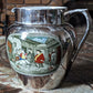 Victorian 19th Century Silver Lustre Antique Pottery Ceramic Jug Adams Tunstall