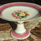 Victorian Pink & Gilt Porcelain Pedestal Stand Compote Centrepiece 19th Century