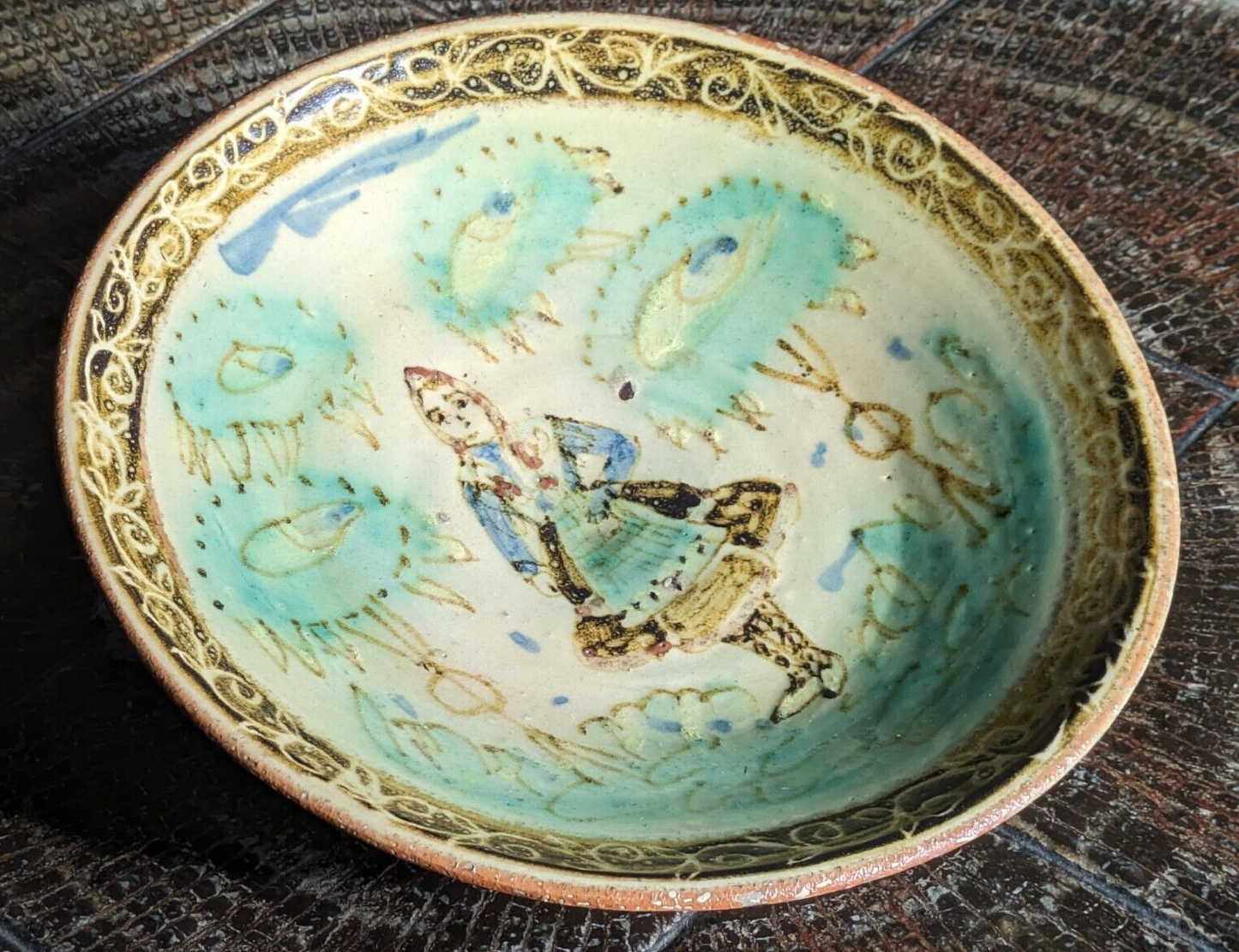 18th Century Spanish Talavera Earthenware Ceramic Majolica Antique Pottery Bowl