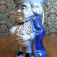 Rare Blue Toby Jug English Staffordshire Pearlware Antique Early 19th Century