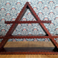 Scandinavian 19th Century Carved Danish Amager Triangular Shelf Folk Art Antique