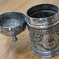 18th Century Islamic Ottoman Engraved Tinned Copper Canister Container Antique