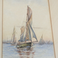 19th 20th Century Nautical Martime Sailing Ships Watercolour Painting Art Signed