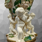 Antique Moore Brothers Porcelain Cherub Comport Tazza Centerpiece 19th Century