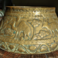 19th Century Persian Brass Qajar Engraved Animal Jardiniere Planter Vase Antique