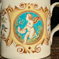 19th Century Victorian Classical Cherub Cupid Ceramic Pottery Antique Loving Cup