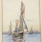 19th 20th Century Nautical Martime Sailing Ships Watercolour Painting Art Signed