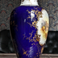 19th 20th Century Coalport England Cobalt Ceramic Porcelain Ruins Landscape Vase