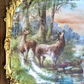 19th Century French Limoges Handpainted Stag Deer Porcelain Wall Plaque Charger