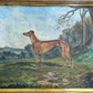 Rare Richard Whitford Victorian Prized Greyhound English Oil Painting 19th Cent