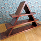 Scandinavian 19th Century Carved Danish Amager Triangular Shelf Folk Art Antique