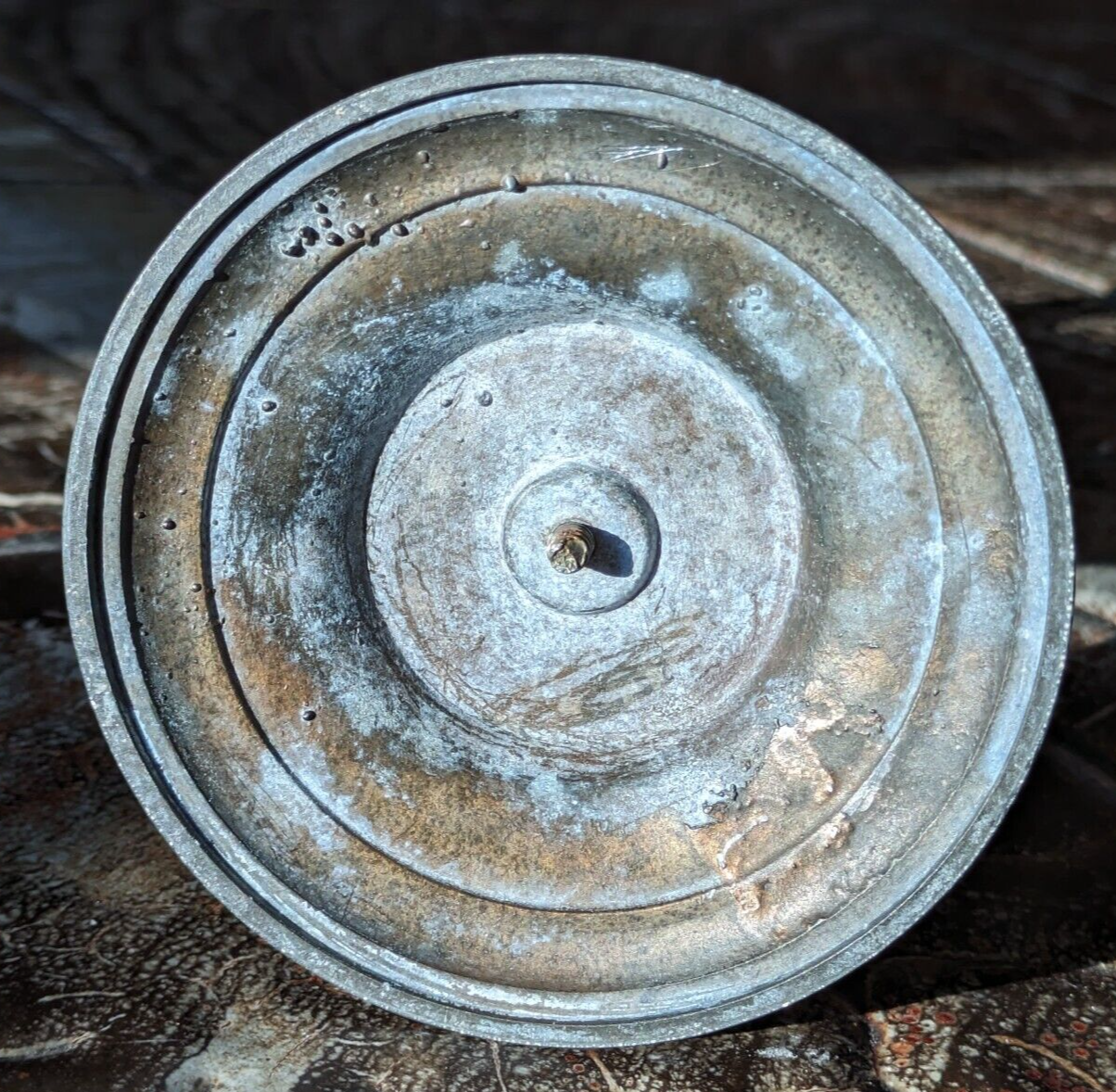 Antique Neoclassical Grecian Grand Tour Iron / Spelter Metal Ewer Jug Amphora