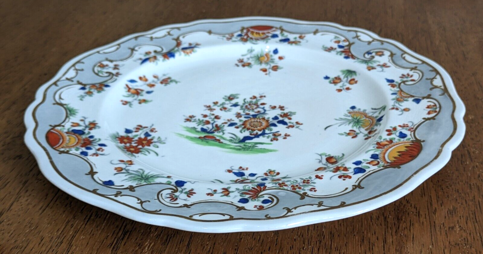 Early 19th Century Chamberlain Worcester English Porcelain Ceramic Plate Antique