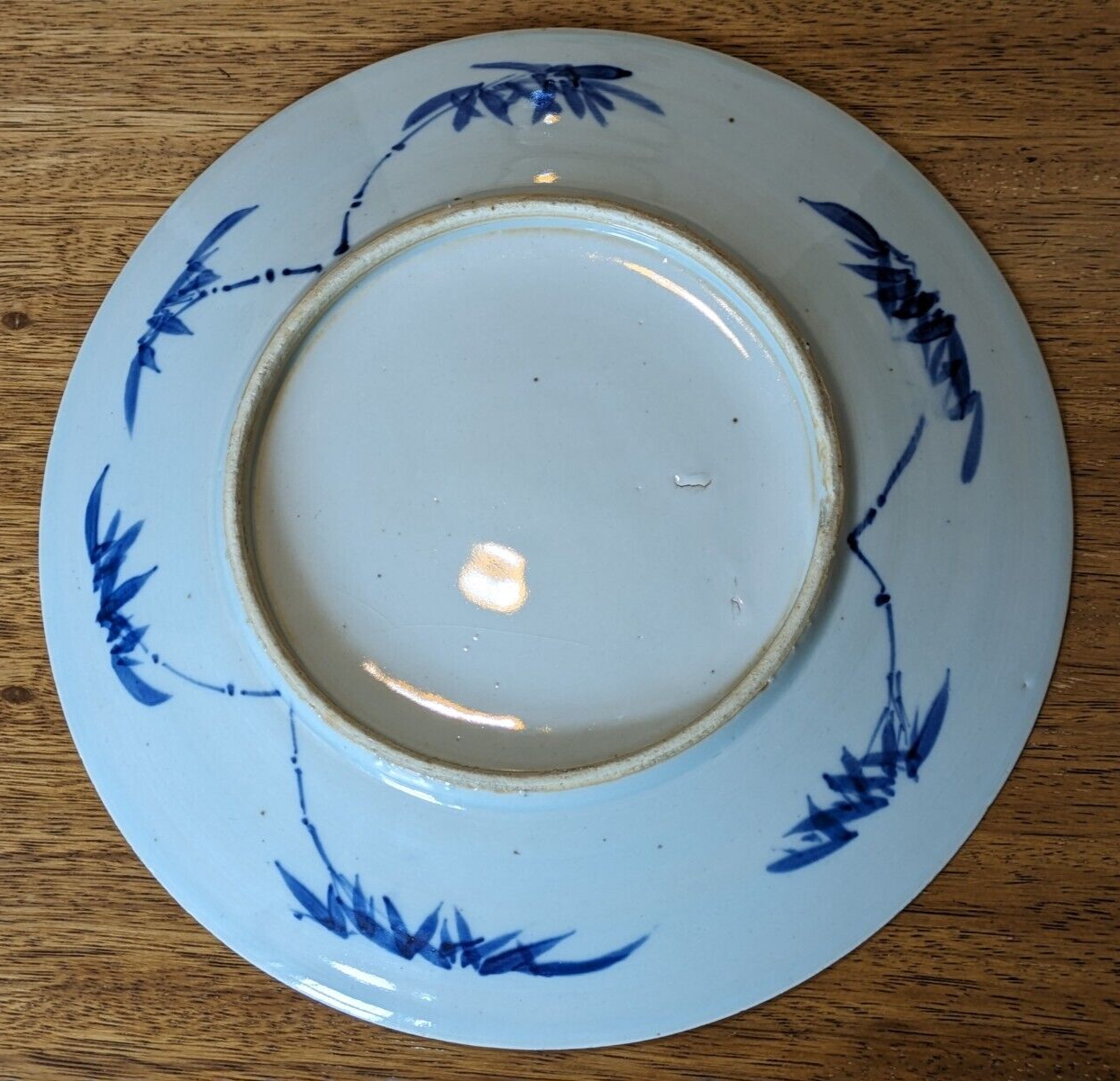 18th Century Chinese Blue & White Hundred Antiquities Object Porcelain Plate 12"