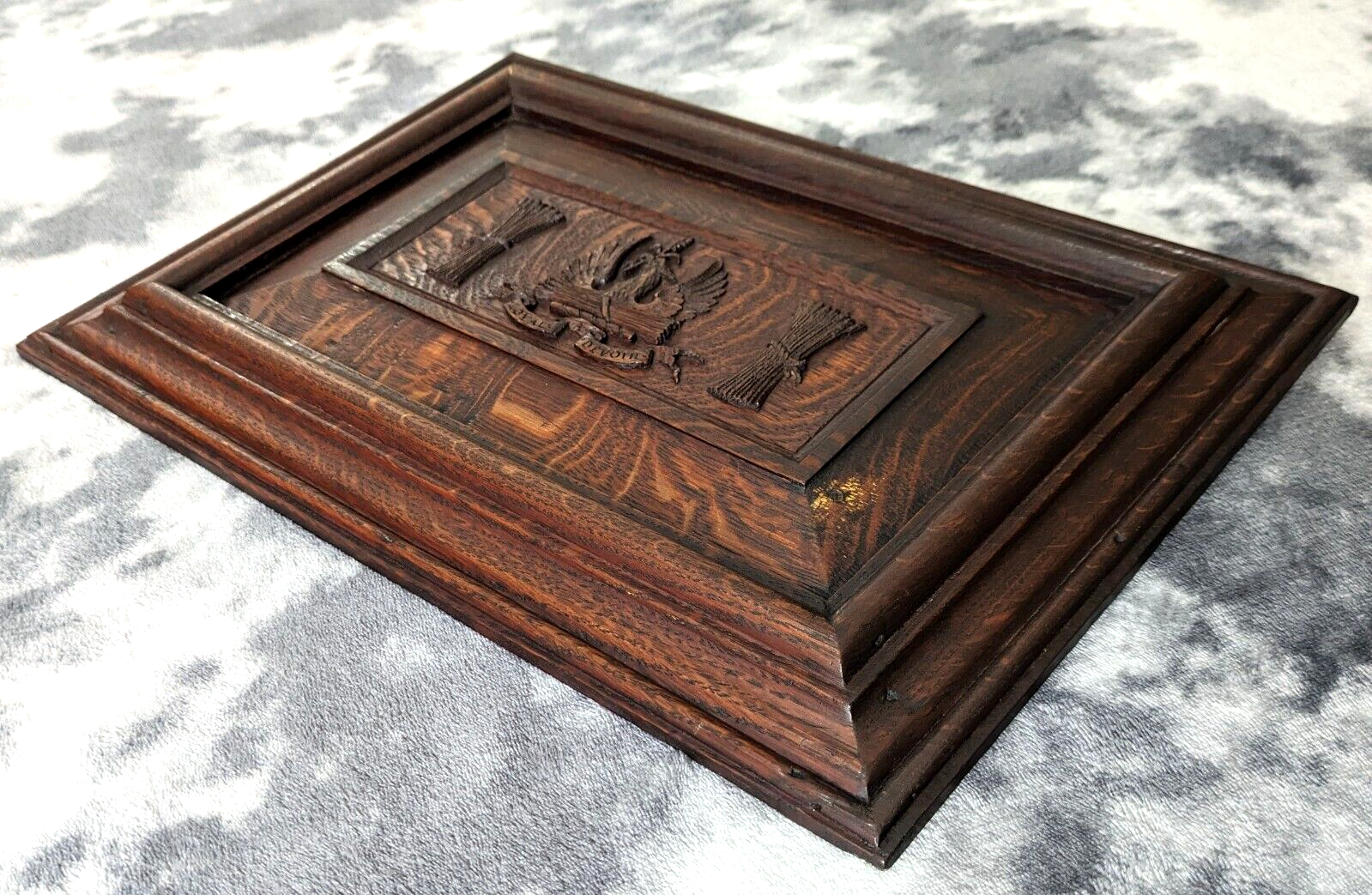 18th Century Carved Oak Panel Eagle St Andrews Church Penrith Georgian Antique