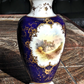 19th 20th Century Coalport England Cobalt Ceramic Porcelain Ruins Landscape Vase