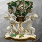 Antique Moore Brothers Porcelain Cherub Comport Tazza Centerpiece 19th Century